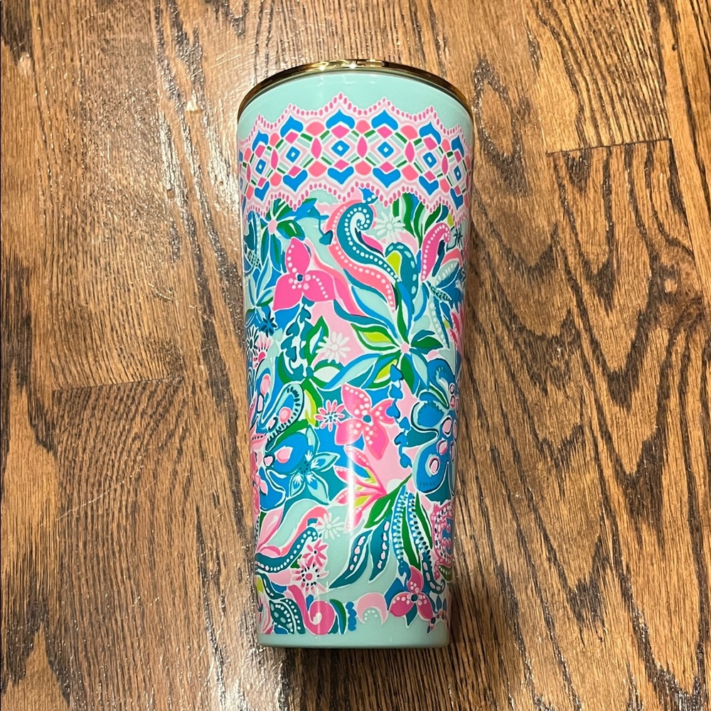 Lilly Pulitzer Floral Plastic Tumbler Cup